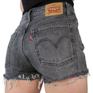 Levi’s 501 High Waisted Original Denim Shorts - Lumbar Black